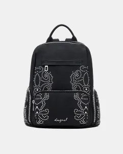 Маленький рюкзак с карманами и заклёпками Desigual, черный