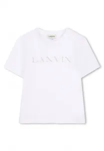 Футболка с короткими рукавами и принтом Lanvin, White