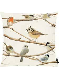 Наволочка из хлопка Зимний мир в птицах APELT