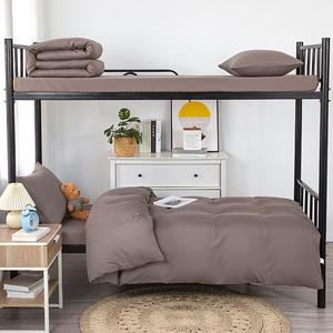 Jie Liya Комплект постельного белья из 6 предметов для кровати 120 см (утепленное одеяло 2 кг, матрас, наволочка), цвет Light Gray