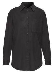 LASCANA Рубашка с длинными рукавами черного цвета