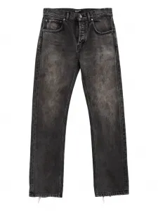 Брюки из хлопка с эффектом потертости Enfants Riches Déprimés, серый