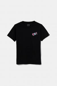 Футболка Kids Cotton, наклеенная Vans, черный