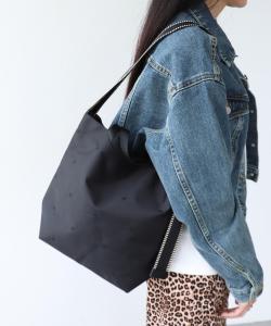 Сумка-шоппер Three Four Time/водоотталкивающая с вышитой звездой, цвет Black