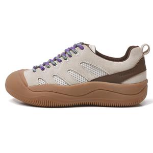 OULISASI Женские низкие повседневные туфли бежево-коричневые, цвет Beige/Brown