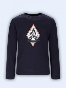 Tygo & Vito Футболка с длинными рукавами "Mason" темно-синего цвета