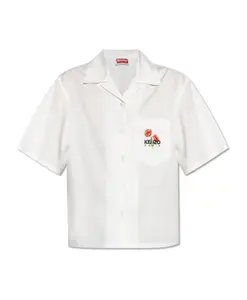 Рубашка с коротким рукавом Kenzo, белый