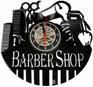 Настенные часы для парикмахерской, виниловая пластинка Barber, Calissimo