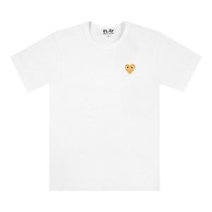 Футболка Comme des Garçons Play T-Shirt With Gold Heart, White