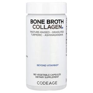 Codeage, Bone Broth Collagen, 180 растительных капсул