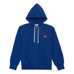 Толстовка red heart zip up hoodie 'blue' Comme Des Garcons Play, синий