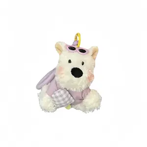 Очаровательный плюшевый кулон с щенком вест хайленд уайт терьера высотой 12см LOGISTAR, фиолетовый Ice Cream West Highland