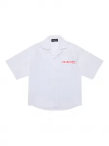 Рубашка с короткими рукавами Dsquared2 Kids, белый