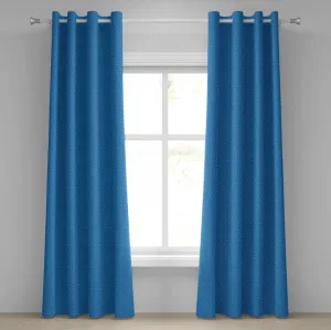 Шторы в горошек ABAKUHAUS с люверсами, современный узор в горошек, морская тема для мальчиков, ретро-художественный принт, декоративные двухпанельные шторы, 280 см x 245 см, сине-белые