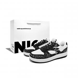 ANTA Оригинальные 2 амортизация, износостойкие низкие кроссовки для скейтбординга унисекс black white