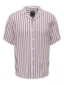 Комфортная рубашка на пуговицах Only & Sons Wayne, лиловый