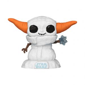 Фигурки чиби Star Wars The Mandalorian Grogu Snowman Funko