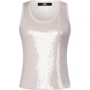 Футболка-майка KARL LAGERFELD SS24 женская белая KARL LAGERFELD / Karl Lagerfeld Jeans