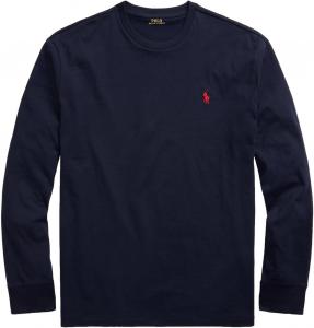 Мужская футболка POLO RALPH LAUREN Classic Fit Soft Touch с длинным рукавом, Ralph Lauren Navy