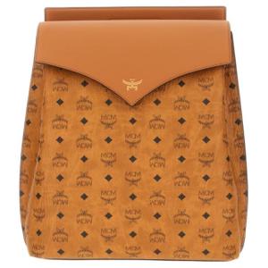 MCM Кожаный рюкзак средний мужской коньяк