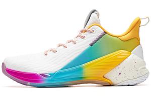 Баскетбольные кроссовки KT4 мужские с низким верхом желто-сине-фиолетовые Anta