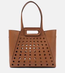 Сумка-тоут L' Airess MM из кожи Delvaux, желто-коричневый