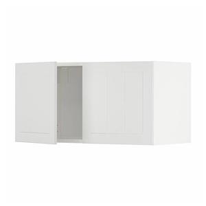 Настенный шкаф с 2 дверцами METOD IKEA, 80x37x40 см, цвет white/stensund white