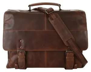 Портфель X-Zone, натуральная кожа, цвет Cognac