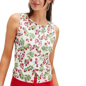 Тилла принтованный жилет Free People, мультиколор