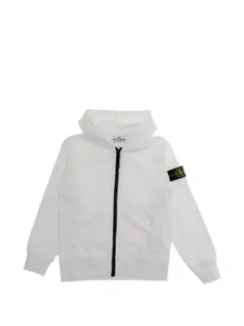 Толстовка на молнии Stone Island Junior, белый