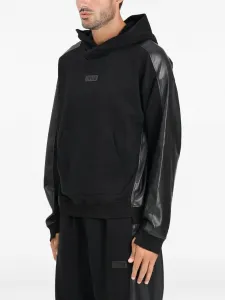 Худи с нашивкой-логотипом Versace Jeans Couture, черный