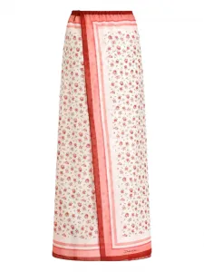 Саронг с цветочным принтом Dolce & Gabbana, бежевый