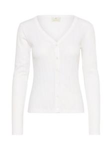 Вязаный кардиган viba pointelle KAFFE, цвет Chalk