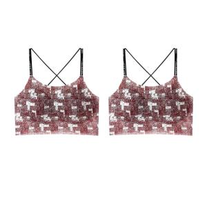 Flowers Bra Women's 1/2 Pack Lee, красный