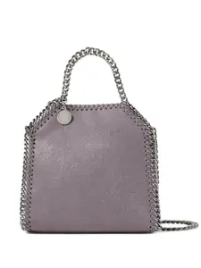 Фактурная сумка на плечо Falabella Stella Mccartney, фиолетовый