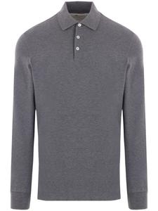 Brunello Cucinelli рубашка поло из пике-хлопка, серый
