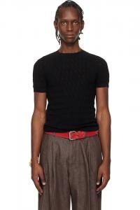 Жаккардовый свитер Dries Van Noten, черный