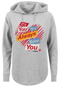 Свитер F4NT4STIC Oversized Hoodie Sex Education It's Always You Netflix TV Series, серый