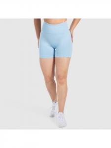 SMILODOX Короткие леггинсы Elvia светло-голубого цвета