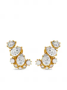 Серьги-подвески с кристаллами Oscar De La Renta, золотистый