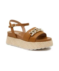 Кожаные сандалии Frida 31 Liu Jo, коричневый