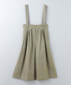 Юбка на подтяжках с защипами 6(Roku), цвет Dk.Gray