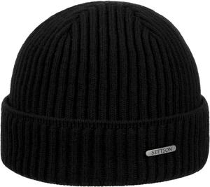 Вязаная шапка Stetson Parkman, 100% мериносовая шерсть, сделано в ЕС, для мужчин и женщин, осень-зима, Black