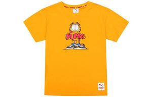 Детская футболка PUMA, оранжево-желтая