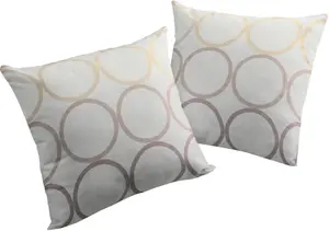 Вирт декоративная подушка "Zirbello", чехол без наполнителя, 2 шт Wirth 40х40 см, цвет rosé/violett + Kreise