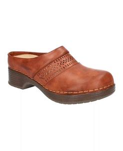 Женские легкие рабочие туфли Sidra Slip Resistant Clogs Easy Street, коричневый