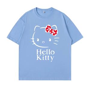 Футболка Hello Kitty 2025 Summer Unisex Sanrio, синий