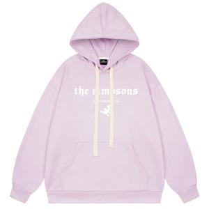 Свитшот для осени и зимы унисекс The Simpsons, розовый