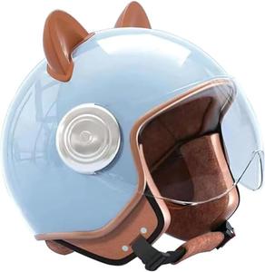 Шлем детский Koliyn 3/4 винтажный, синий