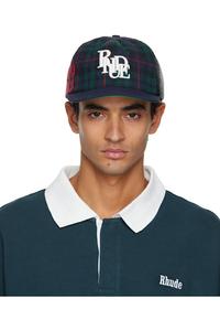 Rhude Разноцветная фланелевая кепка с логотипом в виде переплетения цветов